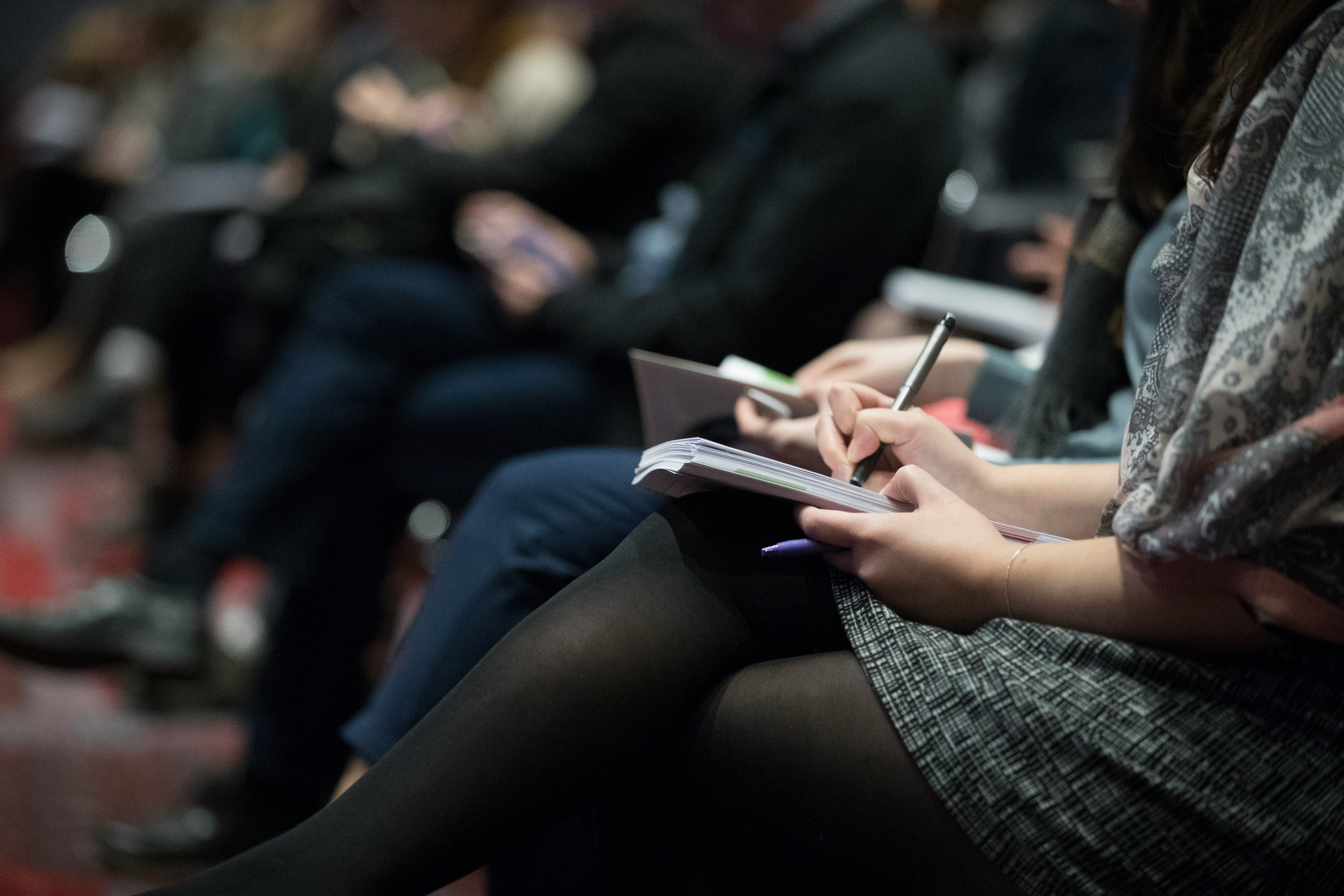 Chamber members taking notes during a SAUG workshop